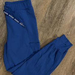 Women’s Med Couture Peaches Scrub Pants In Royal Blue 