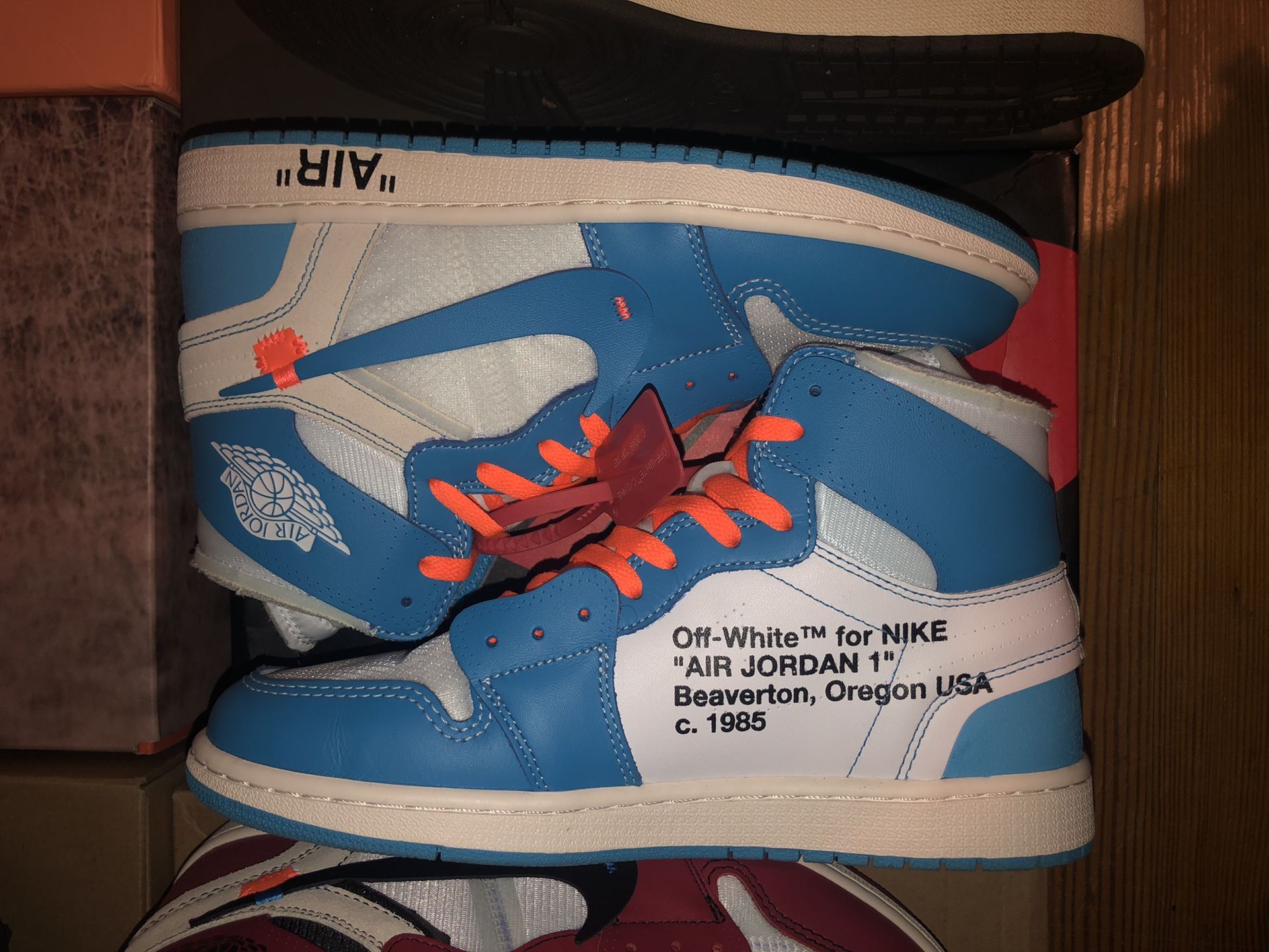 Off White x Jordan 1 UNC (UA 1:1) size 10.5