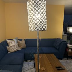 Lamps Plus Crystal Lamp with foot Switch 