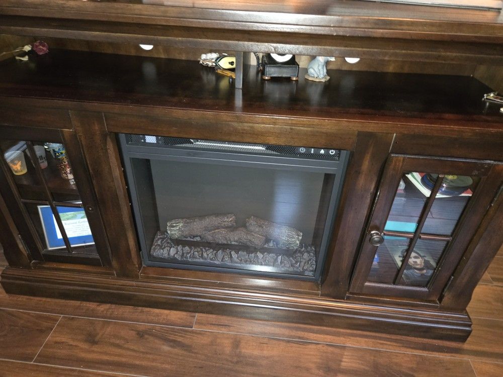 60 Inch Wide TV Stand With Fireplace
