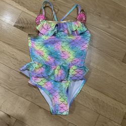 Mermaid Swimsuit Little Girls Size 6X By Betsy Johnson