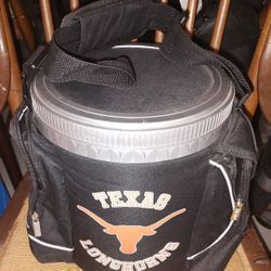 PAK CHEST Portable Cylinder Type Cooler w Texas Longhorn Logo