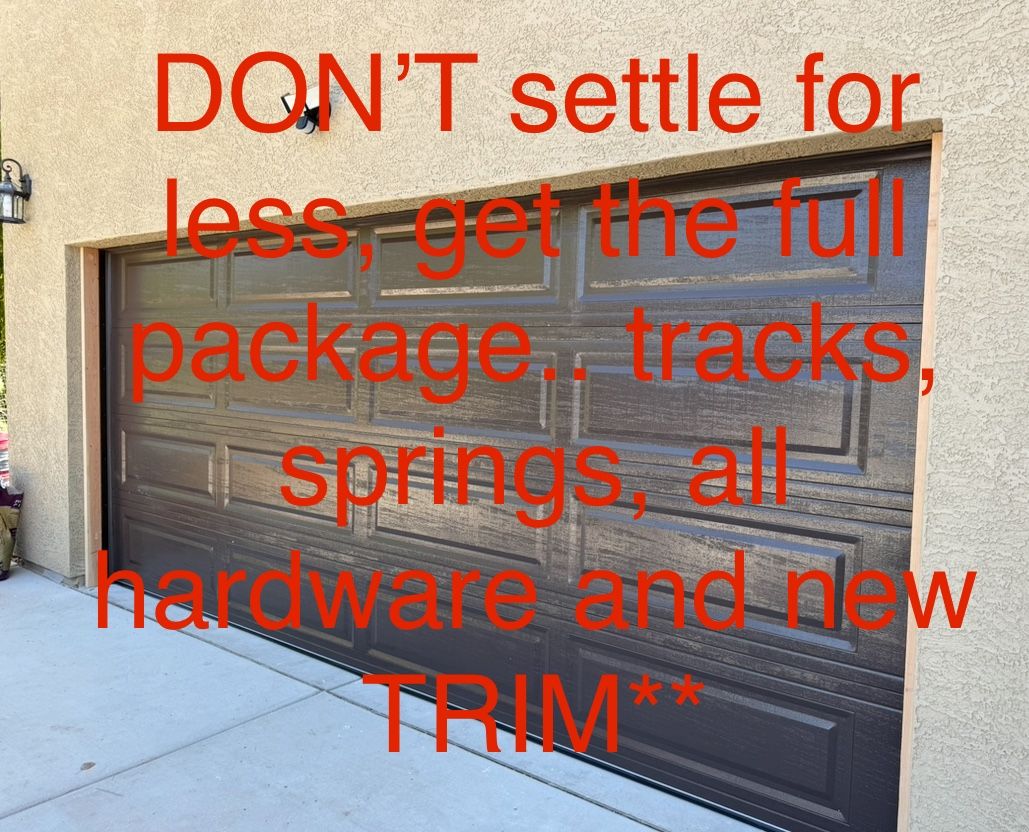16x7 Garage Door. Garage Doors! Everything New! Zero Issues