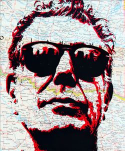 Anthony Bordain Mixed Media ScreenPrint Art