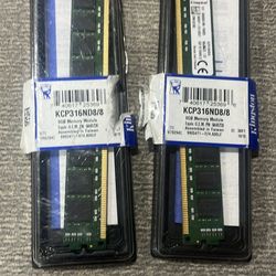 Kingston 8GB DDR3 Desktop RAM - KCP316ND8/
