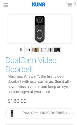New Kuna Dual Doorbell Camera -Make Offer
