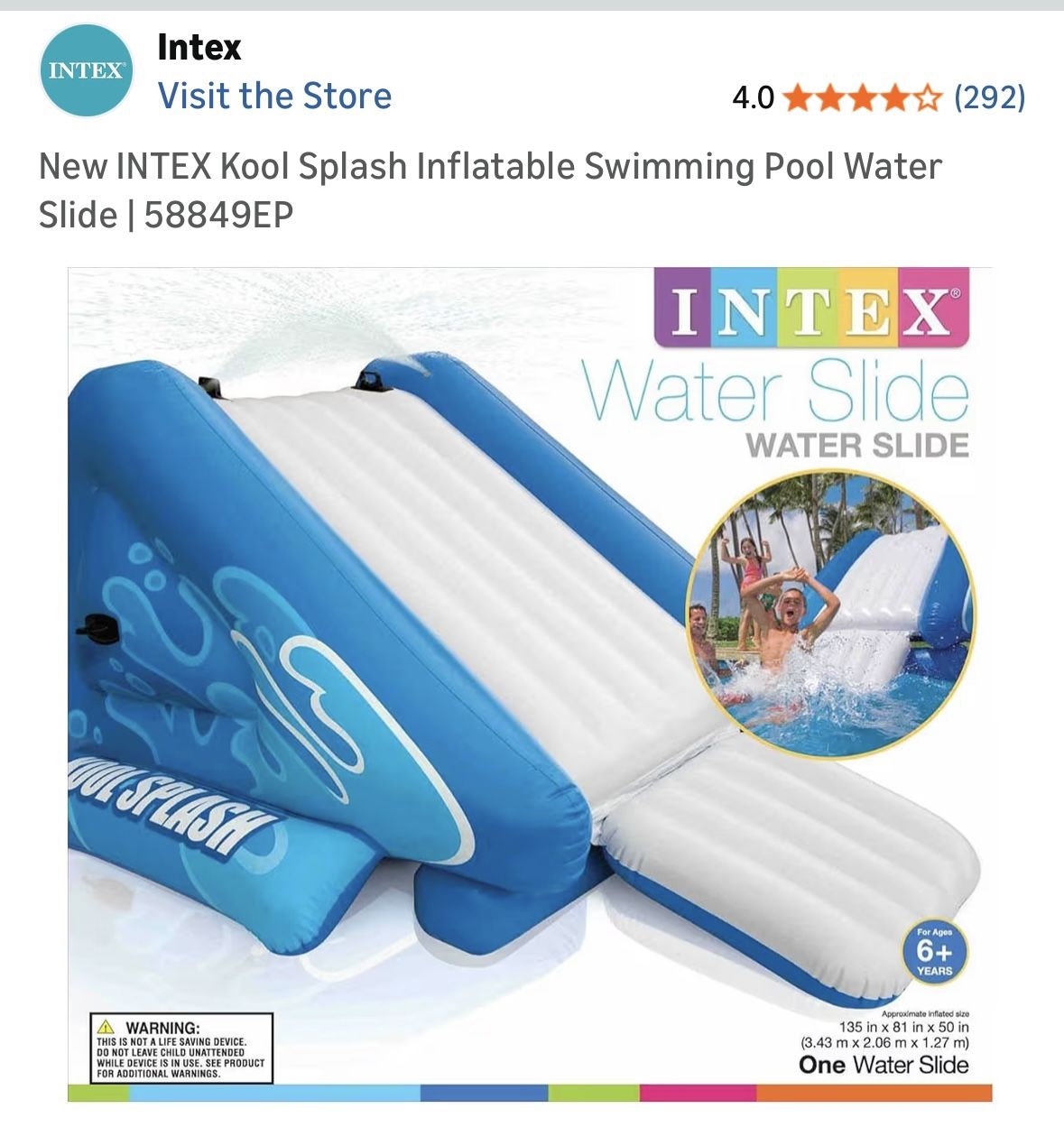 Intel Inflatable water slide must sell now! 
