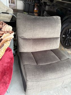 Single couch non reclining gray
