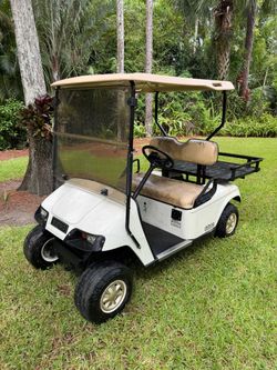 48 VOLT EZGO GOLF CART RUNS AND DRIVES GREAT!  UTILITY BED WORK HORSE CART!