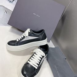 Rick Owens Leather Low Sneake