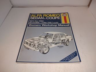 ALFA ROMEO Coupe Sedan HAYNES #531 BOOK OWNERS WORKSHOP MANUAL 1(contact info removed)
