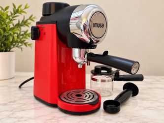 IMUSA Espresso Coffee Maker – Red – $30