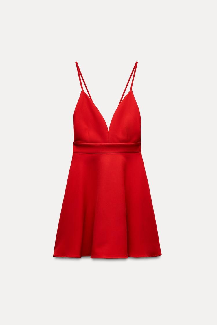 zara skater dress red Zara Skater Dress