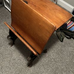 Vintage Superior Automatic Student Desk
