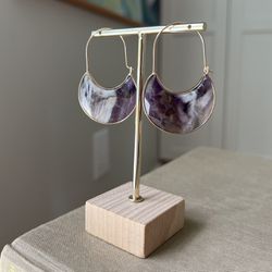 Dream Amethyst Statement Earrings  ( firm on price )