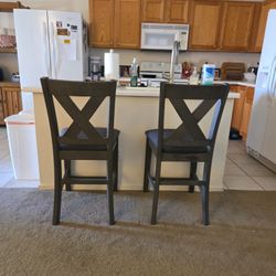 Bar Stools  Seat 24" High Charcoal Grey