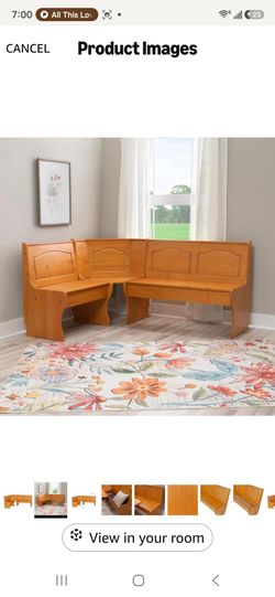 NEW Linon Breakfast Nook Corner Dining Set – Still in Box