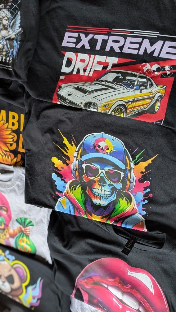 Custom Graphic T-Shirts 🔥 Bright DTF Prints (New)