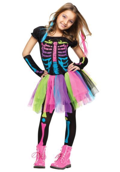 Halloween Costume - Skeleton - Medium 8-10