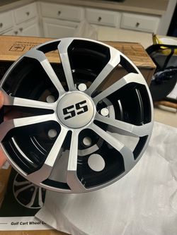 Golf cart SS hub caps