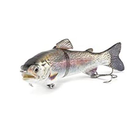 Fishing Lure for Bass, Multi Jointed Swim bait, Lifelike Curve Swimming Fishing Lure, Hunter for Bass, Slow Sinking Swim Bait