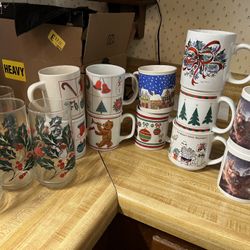 Christmas Mugs And Glasses