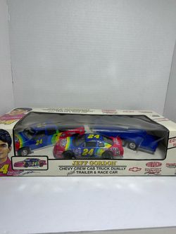 Vintage 1996 Jeff Gordon Chevy crew cab & trailer