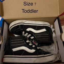 Vans Toddler Shoes Size 7