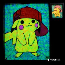 Pikachu Painting, Glow + Blacklight 