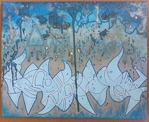 Original Abstract Expressionism Painting.