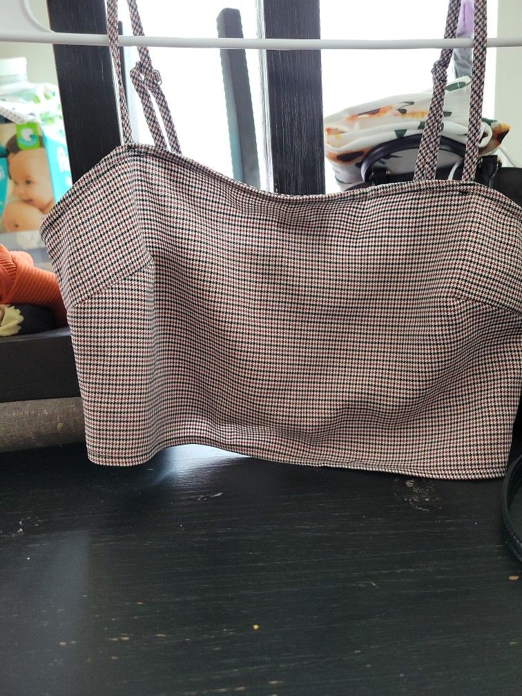 Checkered Crop Top
