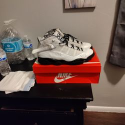 Jordan 6 Rings (White & Black) Size 12
