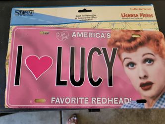 I Love Lucy FULL SIZE 12" Decorative License Plate - America's Favorite Redhead
