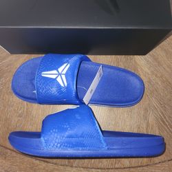 New Kobe Slides Blue Size 11, 12 And 13. Also Have Jordans Etc
