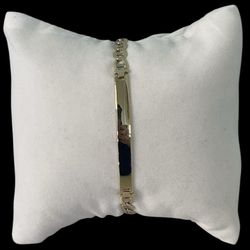 14kt Yellow Gold ID Plate Bracelet