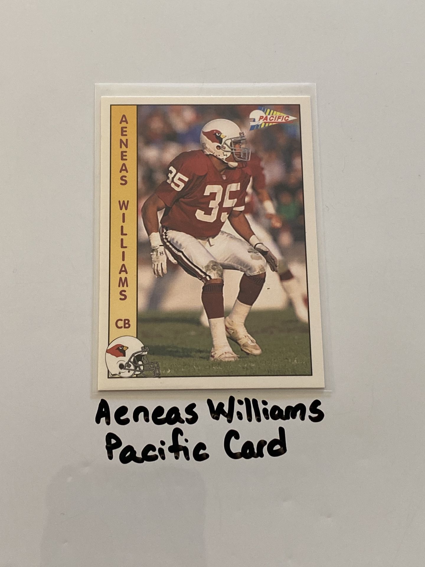Aeneas Williams Arizona Cardinals Hall of Fame CB Pacific Card.