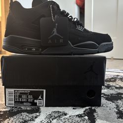 Air Jordan 4 Retro "All Black" - Size 12 - Brand New in Box