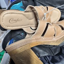 Candies Leather Slipper For Women’s Size 9. New 