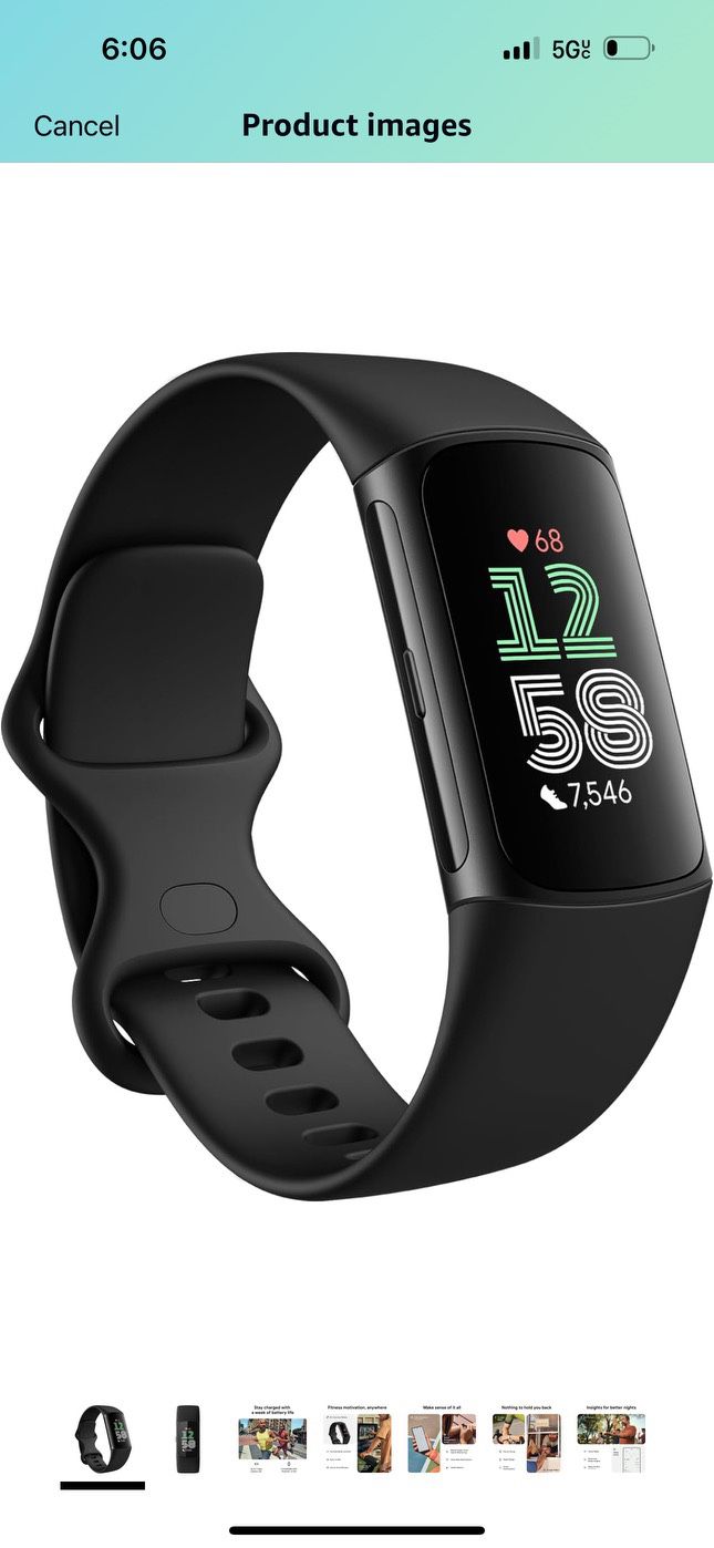 Fitbit Charge 6 (BLACK) - BRAND NEW 