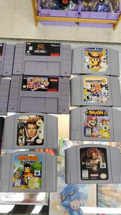 N64 and snes games price on stor