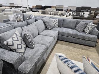 BRAND NEW Cozy L-Shape Sectional, Soft, Stylish - TAKE IT HOME TODAY!