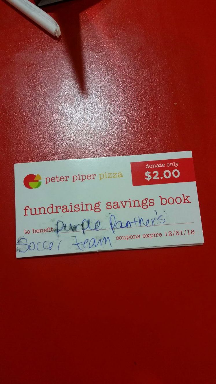 Peter Piper pizza coupon book