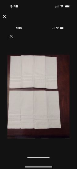 Set Of Six Linen Hand Towels, Never Been Used By