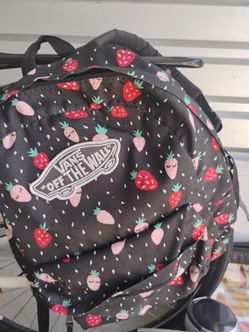 Vans Off The Wall Strawberry Print Backpack
