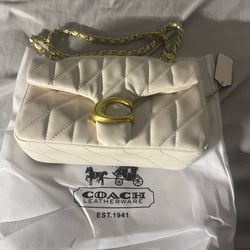 Coach White Shoulder Bag