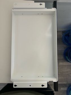 White Desk Storage Shelf Box