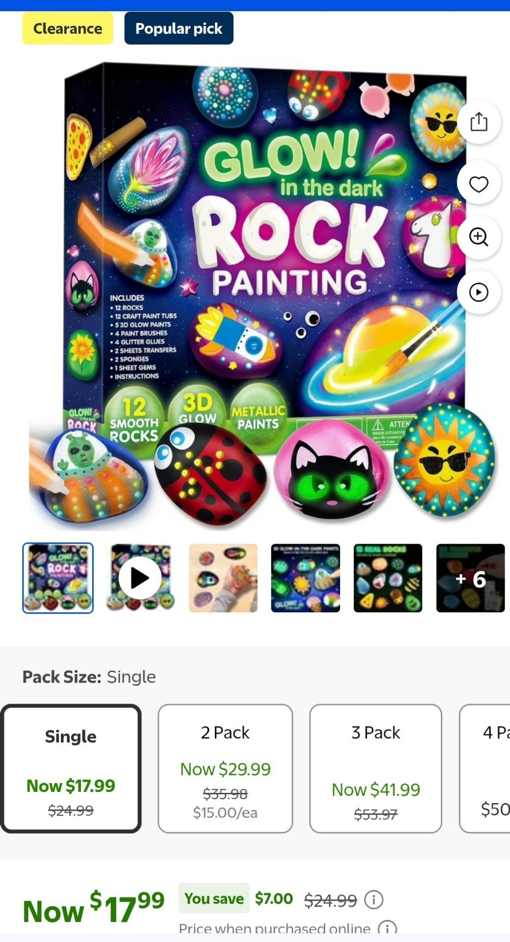 Glow rock painting