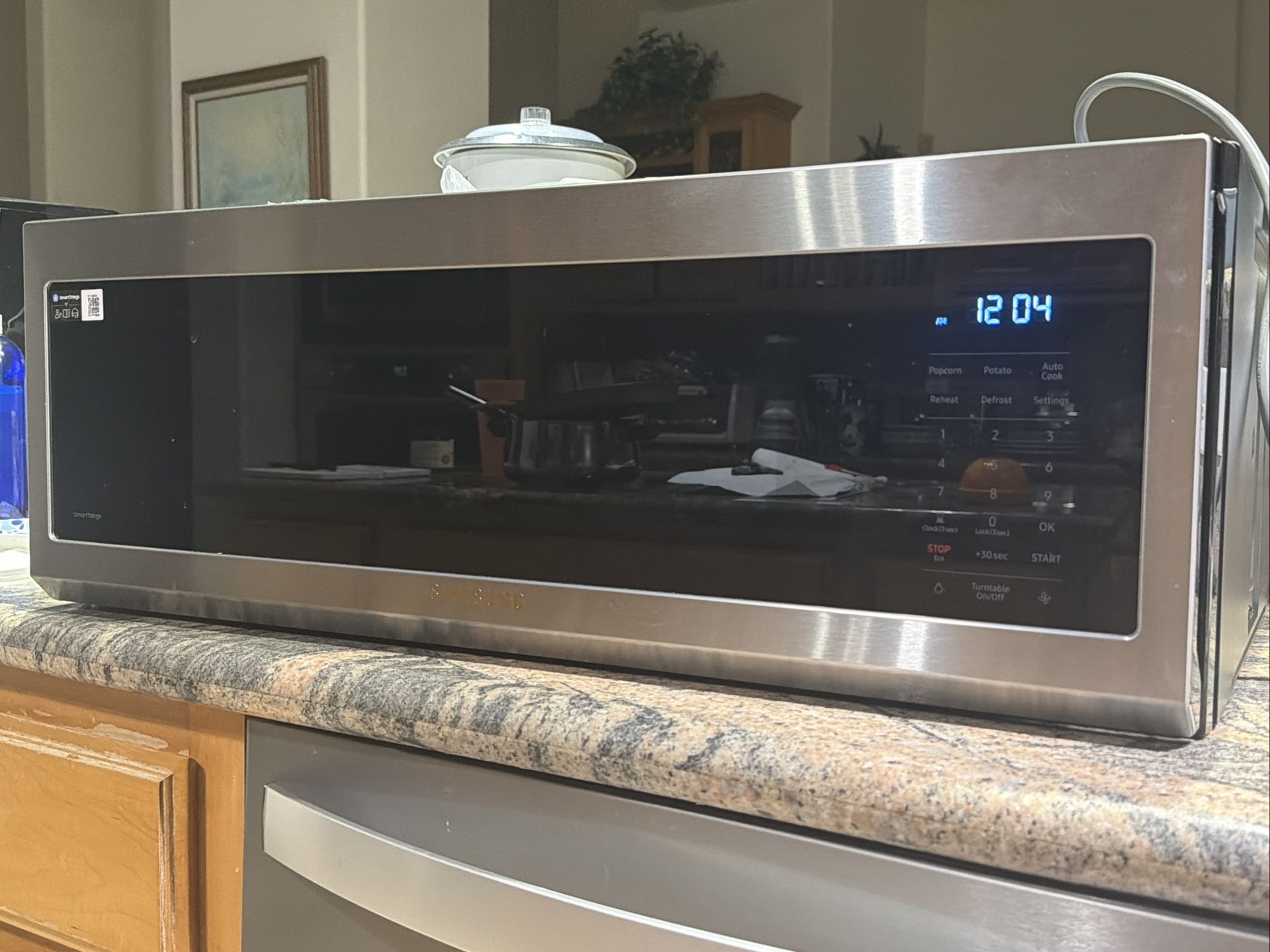 Samsung Smart SLIM 1.1-cu ft Low Profile Over-the-Range Microwave ME11A7510DS
