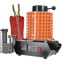 TOAUTO Upgraded Gold Melting Furnace TGF3000-V1.1, 1+3 KG Electric Digital Smelting Furnace 1400W 2100F PID Smelter Kiln Kit Casting Refining Jewelry 