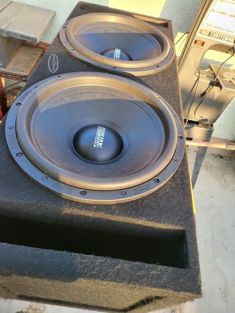 15 Inch Sundown Audio Subs With Box for Sale in Long Beach, CA - OfferUp